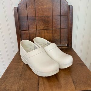 Dansko White Clogs